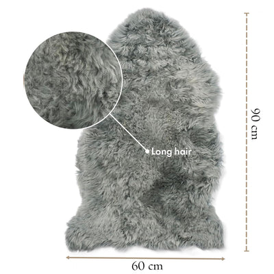 Genuine Sheepskin Natural Silky Soft Fluffy Real Wool Rug