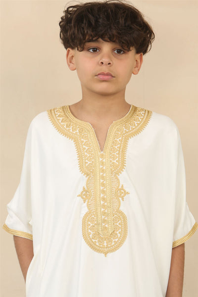 Kid's Boys Moroccan Thobe Djellaba Jubba Robe Eid