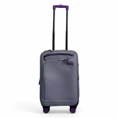 Soft Shell Cabin Suitcase 59 x 37 x 23 cm Luggage Suitable for Easyjet, Ryanair