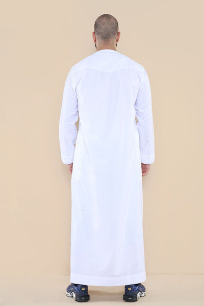 Mens Thobe Jubba Saudi Islamic Arab Eid Emirati Kaftan Jubbah Tassel Robe