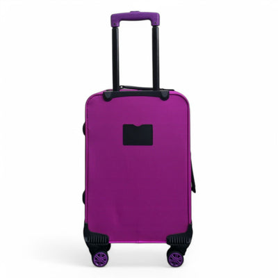 Lightweight Pink Soft Shell 8 Wheels Luggage Travel Cabin Holiday Bags Suitcase Set