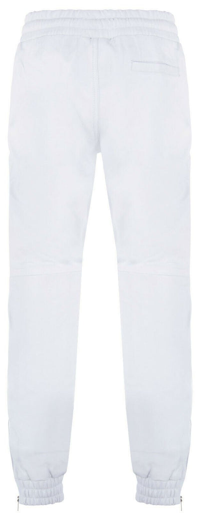 Mens  Leather Jogging Bottoms-Boston