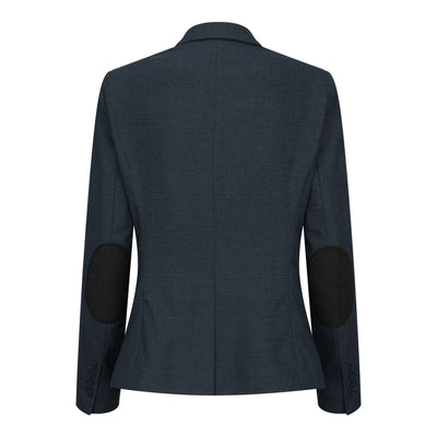 Women's Olive Three-Piece Tailored Fit Suit in Prince of Wales Check