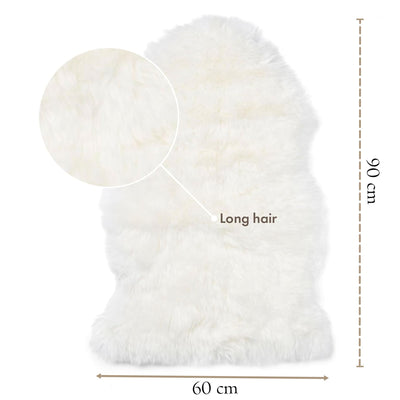 Genuine Sheepskin Natural Silky Soft Fluffy Real Wool Rug