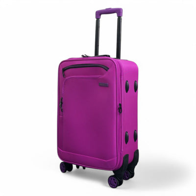 Soft Shell Cabin Suitcase 59 x 37 x 23 cm Luggage Suitable for Easyjet, Ryanair