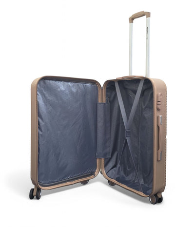 Robust ABS Hard Shell 8 Wheels Luggage Travel Holiday Cabin Suitcase Set