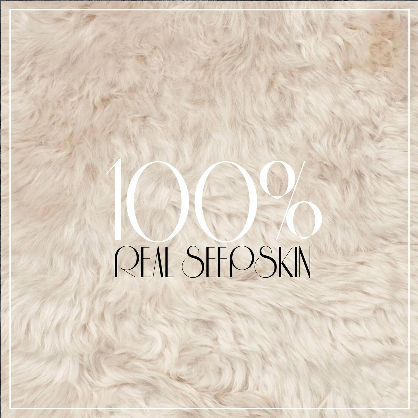 Luxury Genuine Sheepskin  40x40cm Real Wool Single Sided Cushion