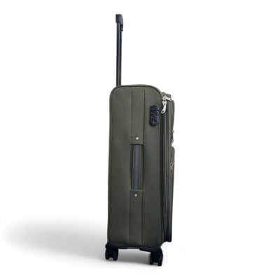 Expandable Soft 8 Wheel Lightweight Suitcase Luggage Travel Bags Set