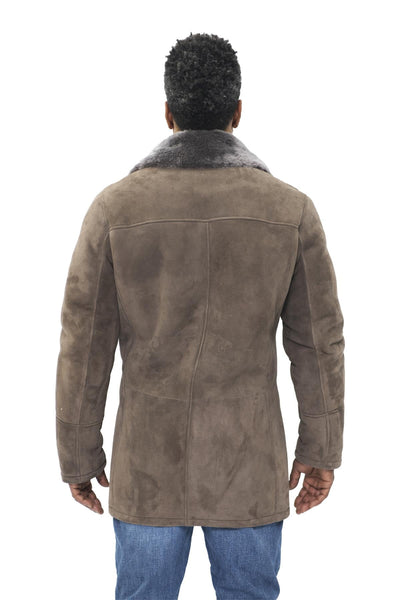 Mens Sheepskin Classic Car Coat-Littlehampton