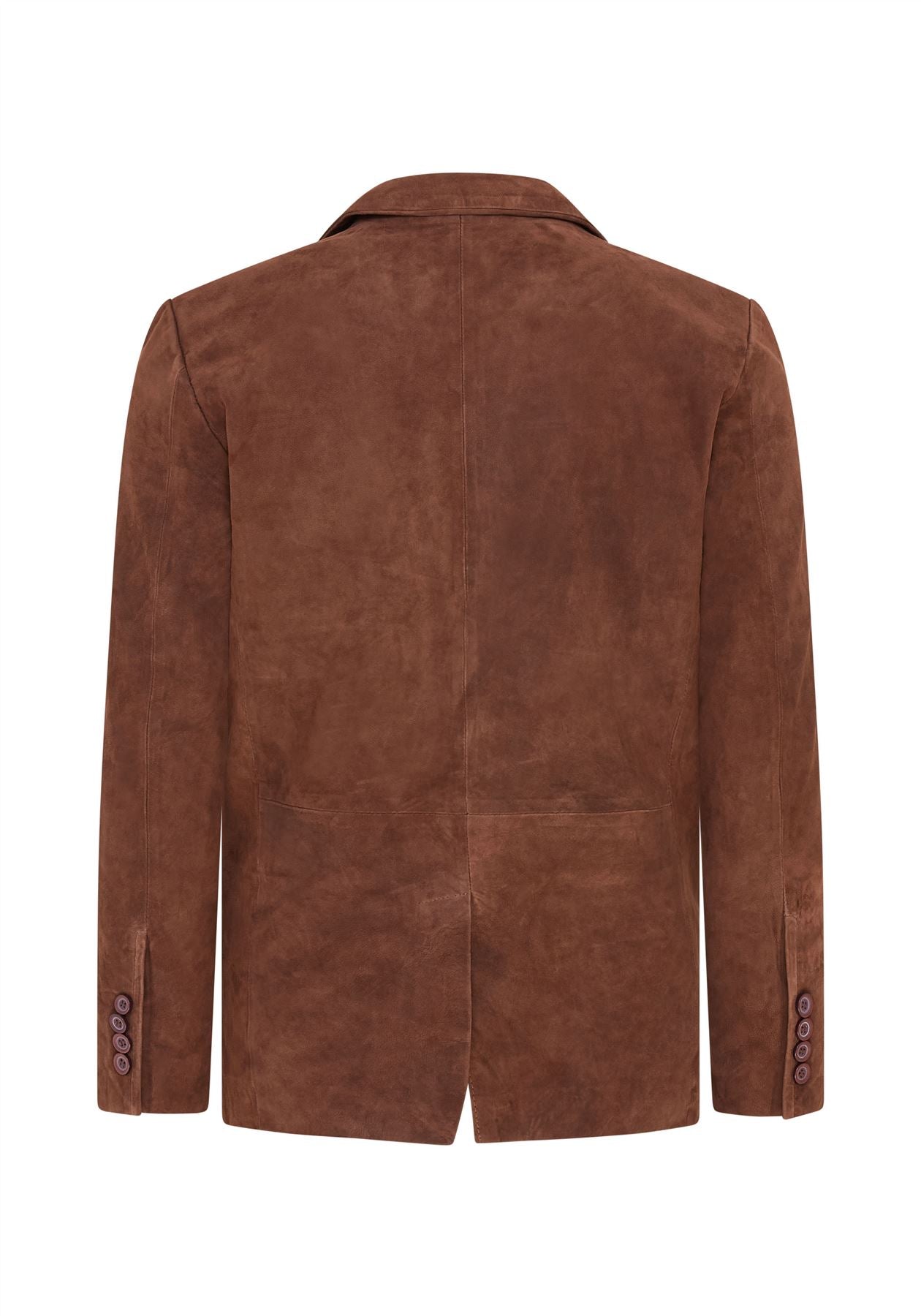 Mens Slim Goat Suede Italian Blazer Jacket-Somero