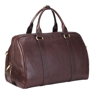 Vintage Genuine Leather Holdall Duffle Gym Travel Bag - Atlas