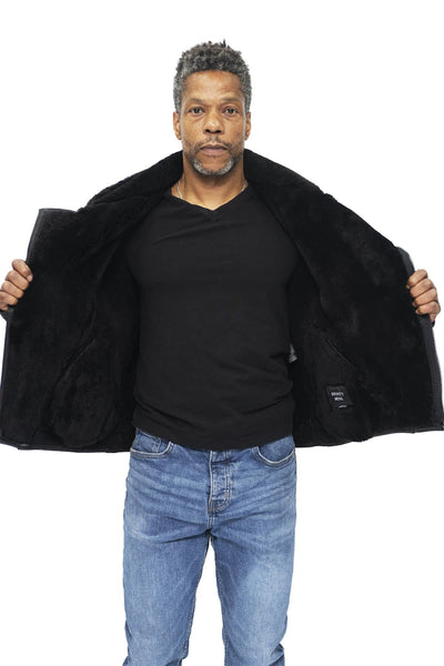 Mens Sheepskin Leather WW2 Bomber Jacket-Haverhill