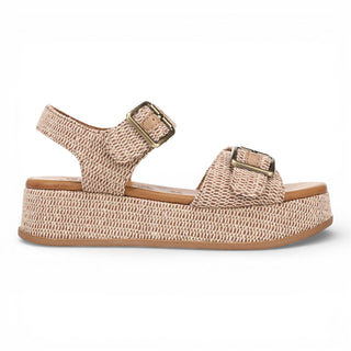 Blowfish Malibu Women’s Beige Faux Leather Platform Sandals - Magical