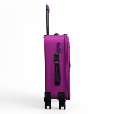 Soft Shell Cabin Suitcase 59 x 37 x 23 cm Luggage Suitable for Easyjet, Ryanair