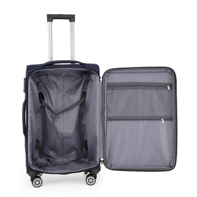 8 Wheel Lightweight Suitcase Luggage TSA Travel Bags Set