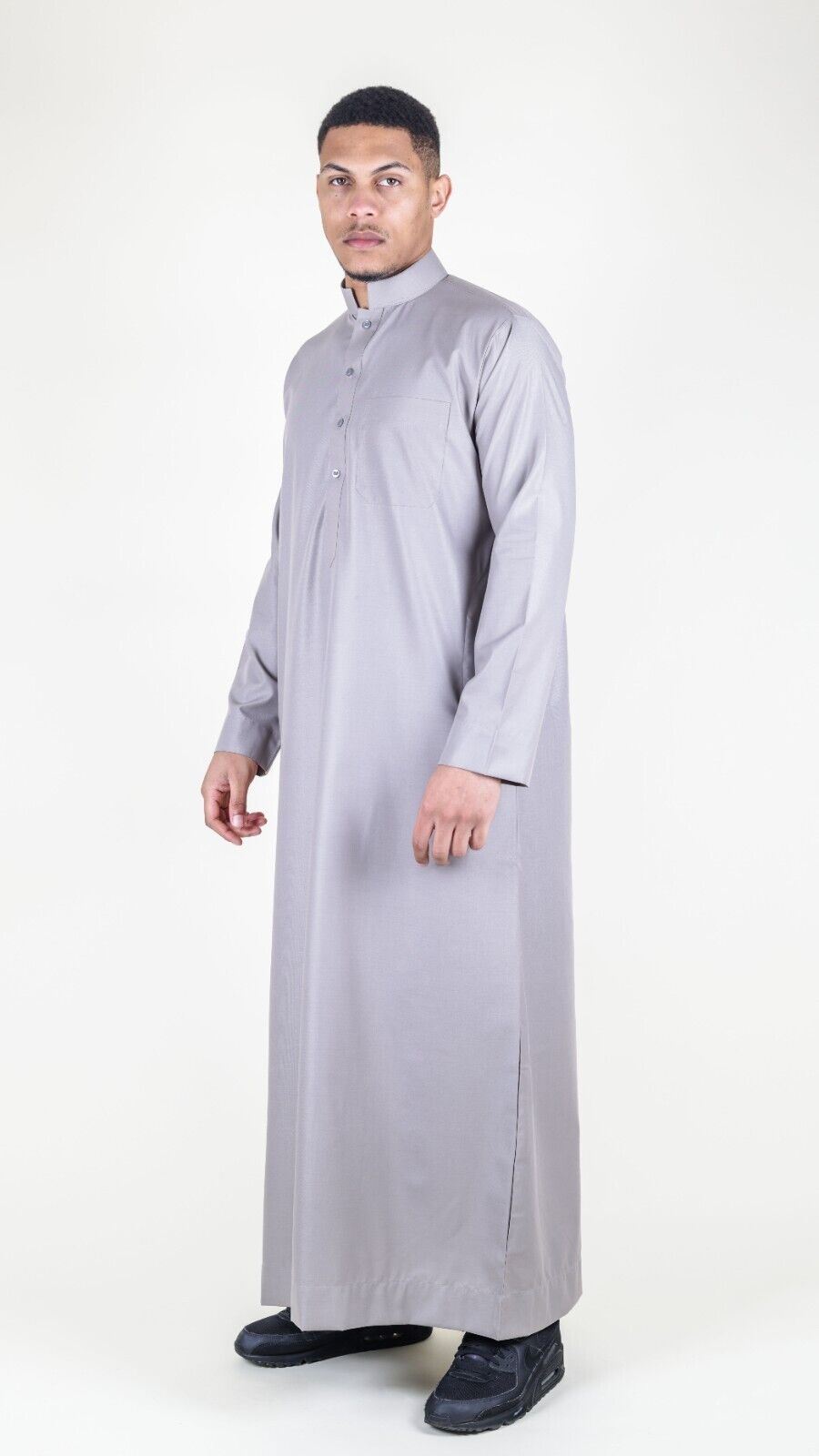 Mens Thobe Jubba Saudi Islamic Arabic Eid Cotton Kaftan Jubbah Umrah Robe