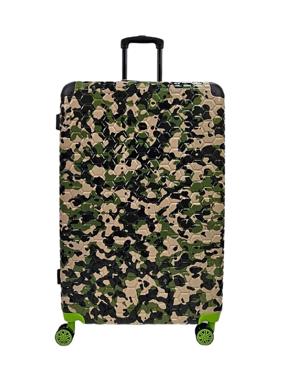 Hardshell Camo Robust ABS Suitcase Set