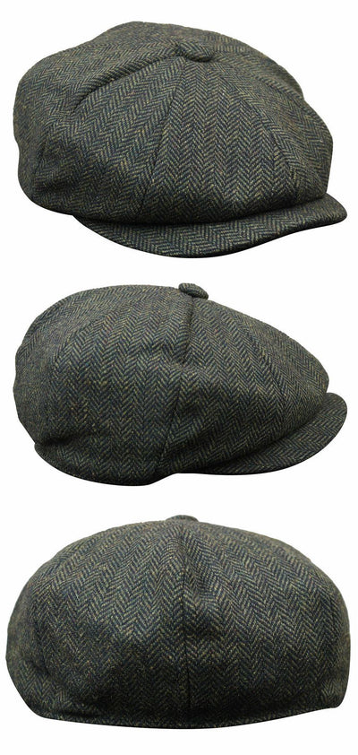 Mens Peaky Blinders Tweed Gatsby Hat