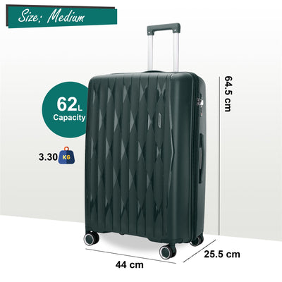 Hard Shell Suitcase Cabin TSA Luggage Travel Set