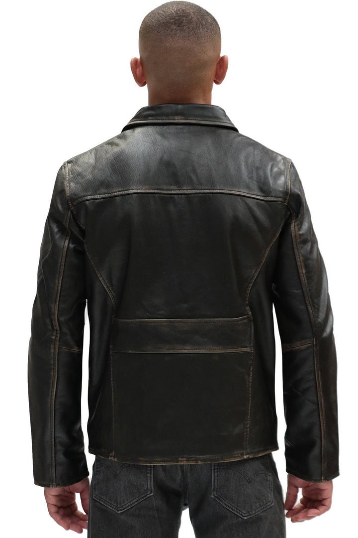 Men's Harrington Cow Hide Leather Jacket-Lima – Infinity Leather