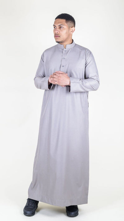 Mens Thobe Jubba Saudi Islamic Arabic Eid Cotton Kaftan Jubbah Umrah Robe