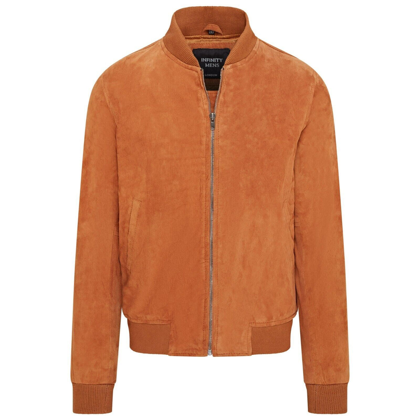 Mens Soft Goat Suede MA-1 Varsity Bomber Jacket  - Dalian