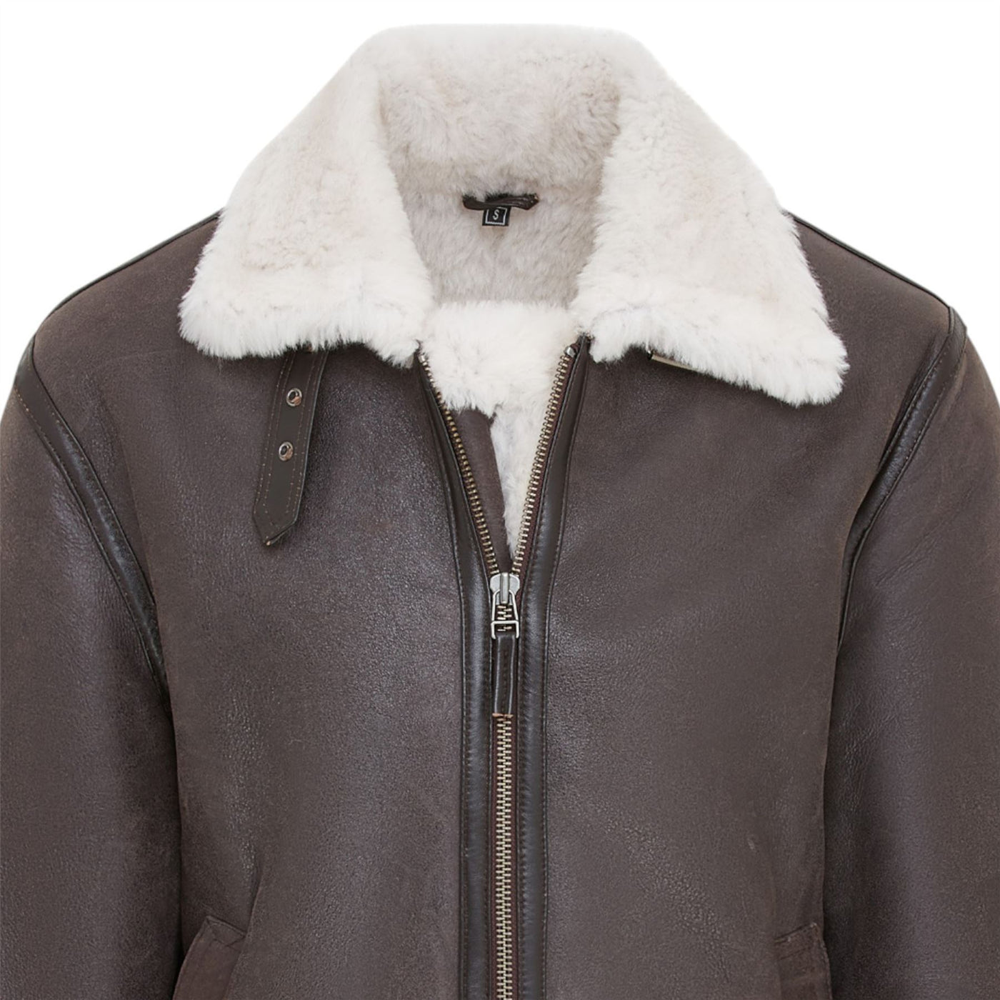 Mens B3 Aviator Real Sheepskin Leather Flying Jacket-Oxford