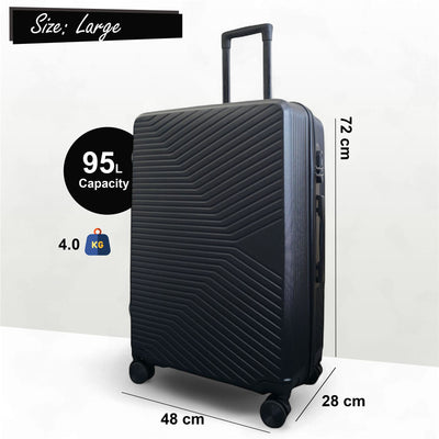 Hardshell Suitcase Set Robust 8 Wheel Luggage Cabin Case Bag