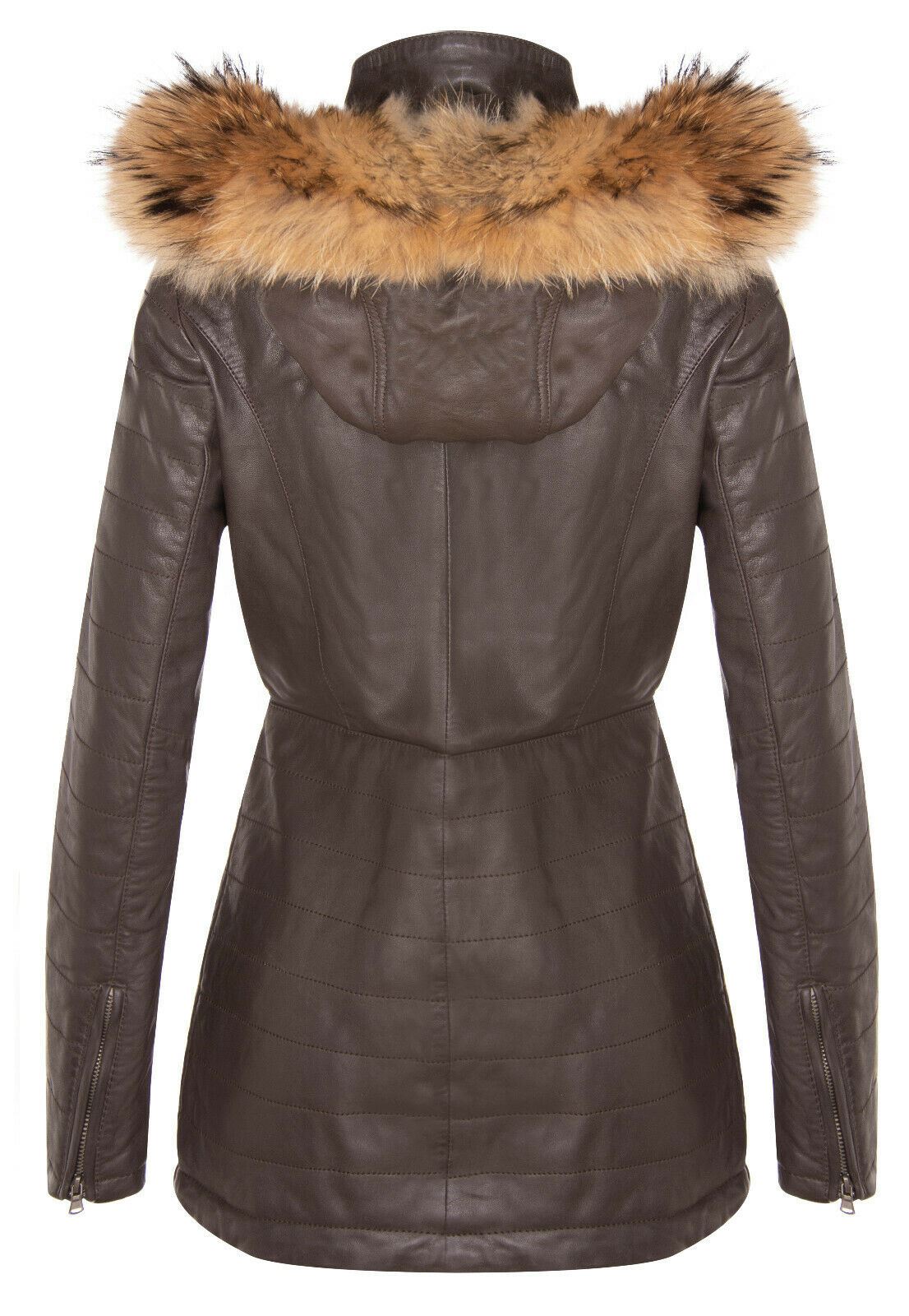 Giacca parka in pelle trapuntata da donna - Curitiba