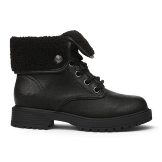 Blowfish Malibu Women's Black Faux Leather Lace Up Winter Boots - Andy-Cozy