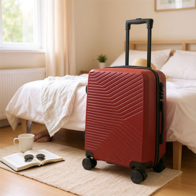 Hardshell Suitcase Set Robust 8 Wheel Luggage Cabin Case Bag