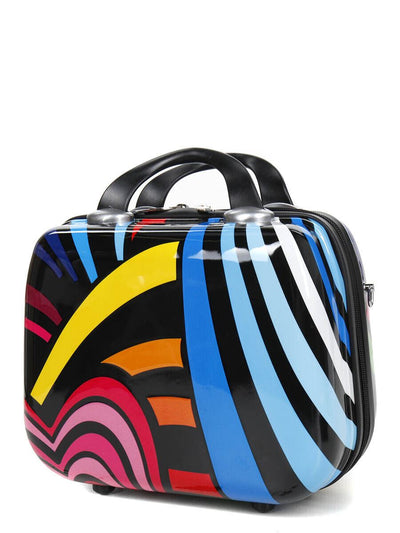 Printed Hard Shell Dual 4 Wheel Luggage Suitcase