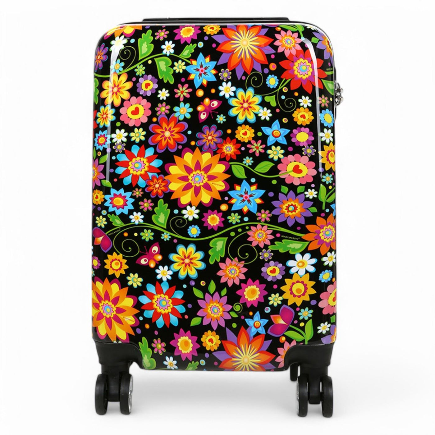 Hard Shell Printed Cabin 55 x 36 x 20 cm PP Suitcase Luggage Suitable for Easyjet, Ryanair