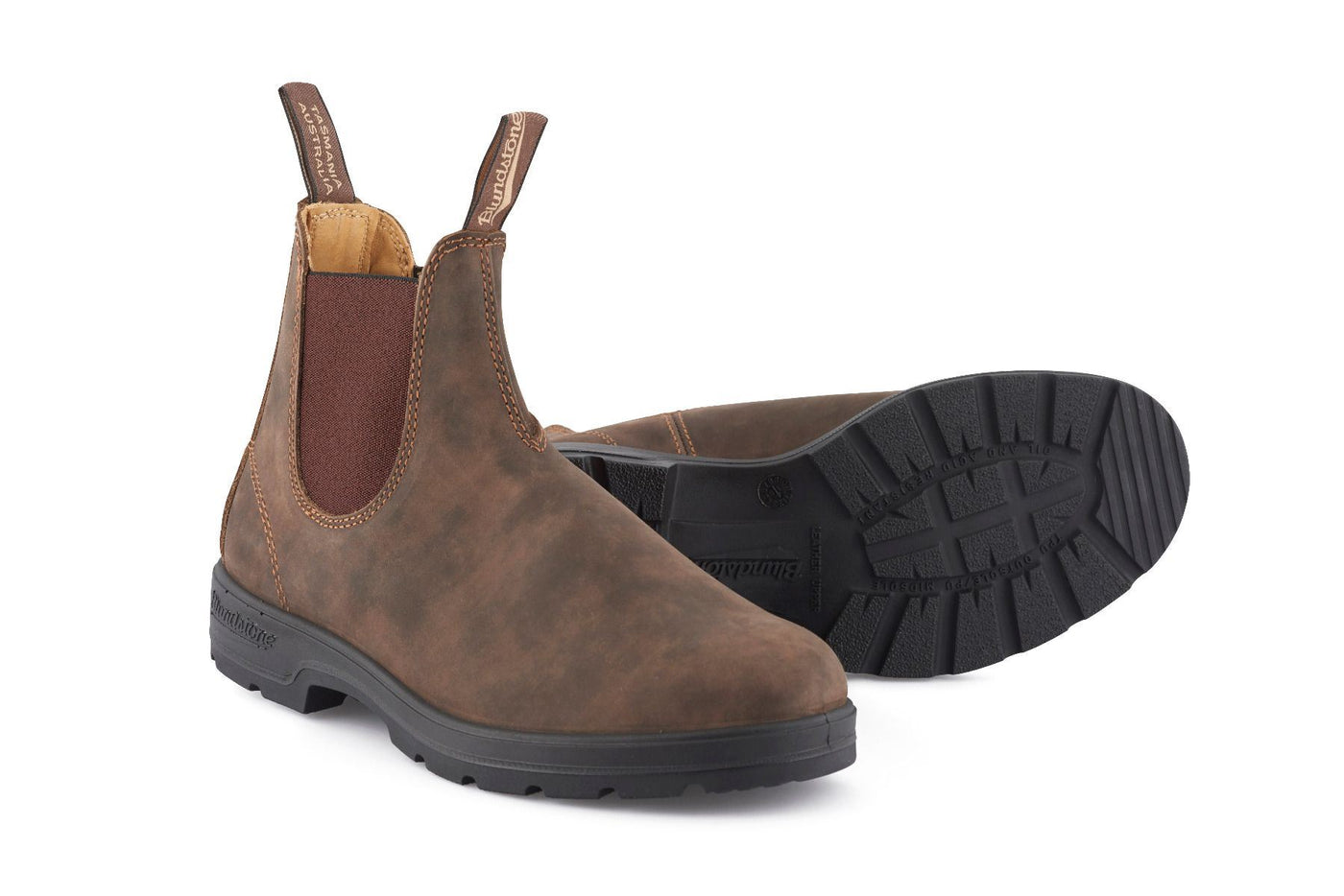 Stivaletto Chelsea Blundstone #585 Rustic Brown con tampone lucidante