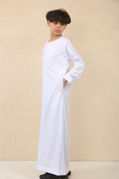 Kid's Boys Omani Eid Thobe  Saudi Emirati Jubba Robe