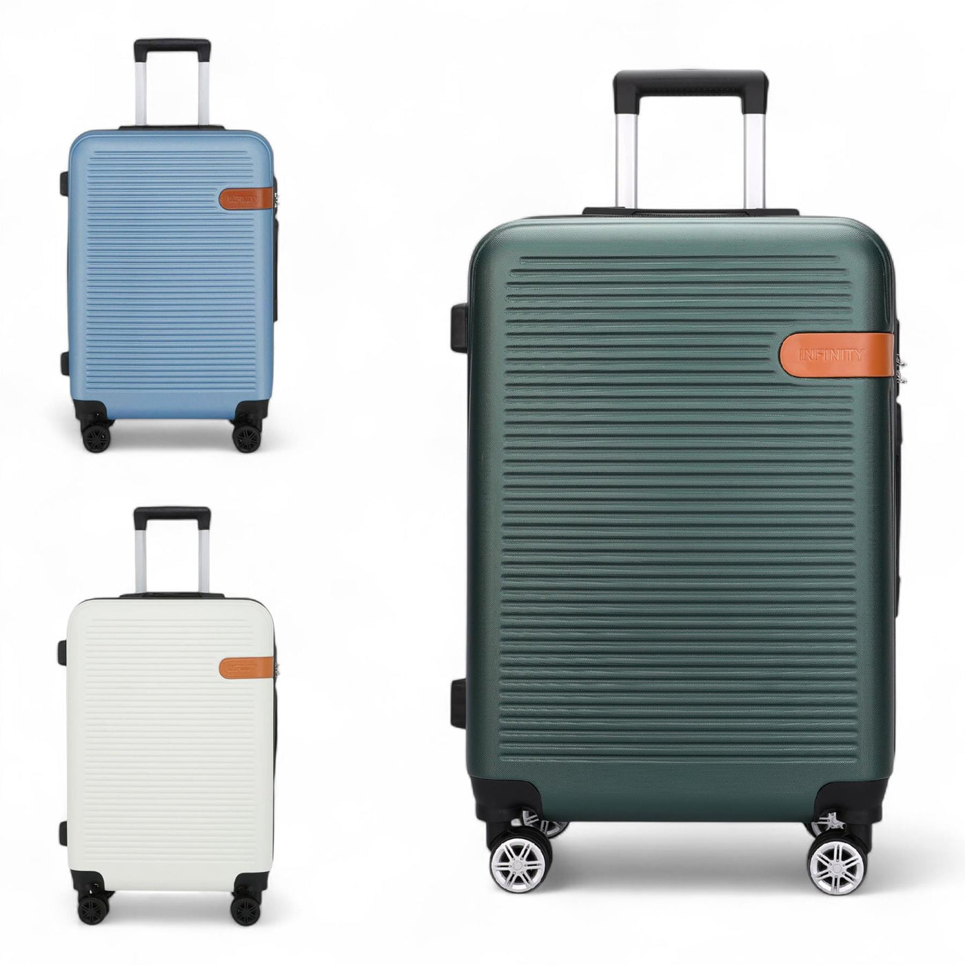 Hard Shell Cabin 36 x 22 x 56 cm ABS Suitcase Suitable for Easyjet, Ryanair, Wizzair