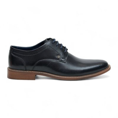 Ben Sherman Men's Black Leather Oxford Brogue Formal Derby Shoes - Pethick