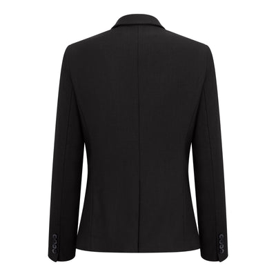 Women's 3 Piece Tailored Fit Plain Black Formal Office Suit