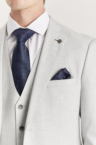 Men's Silver Lightweight Summer Single-Breasted Blazer
