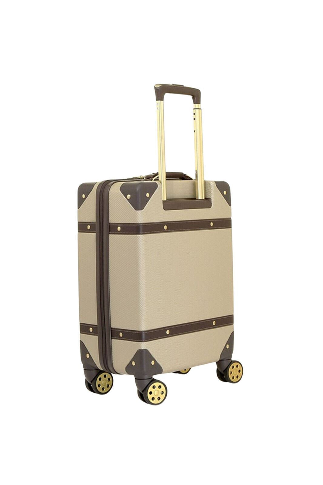 Vintage Hard Shell Luggage Trunk Suitcase Set