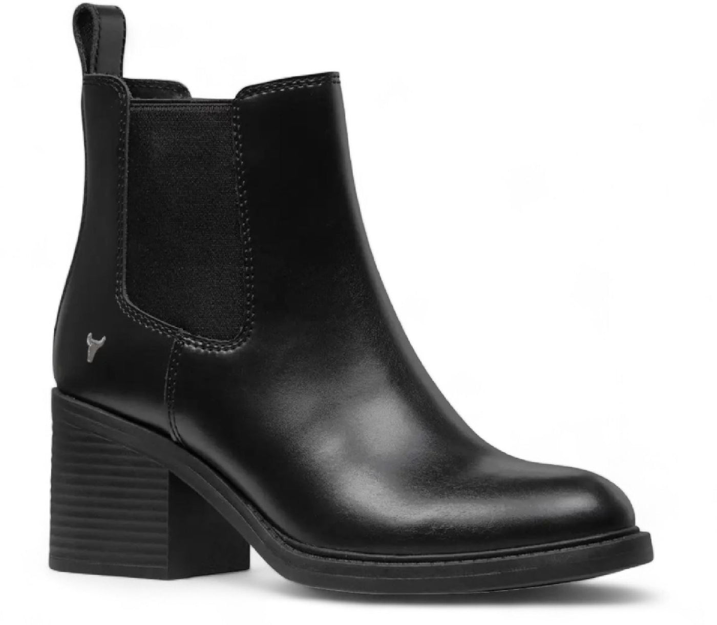 Windsorsmith Black Classic Leather Chelsea Ankle Boots - Varsity