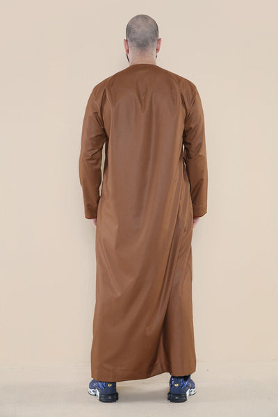 Mens Thobe Jubba Saudi Islamic Arab Eid Emirati Kaftan Jubbah Tassel Robe