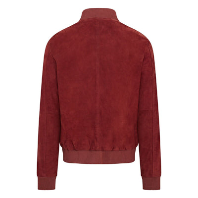 Mens Soft Goat Suede MA-1 Varsity Bomber Jacket  - Dalian