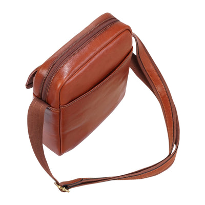 Genuine Leather Vintage Crossbody Messenger Travel Bag - Ashby