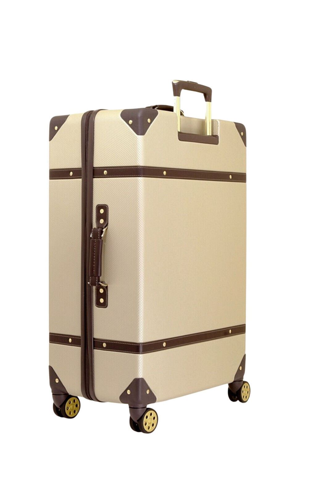 Vintage Hard Shell Luggage Trunk Suitcase Set