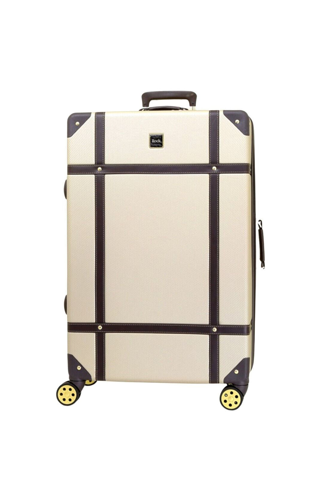 Vintage Hard Shell Luggage Trunk Suitcase Set