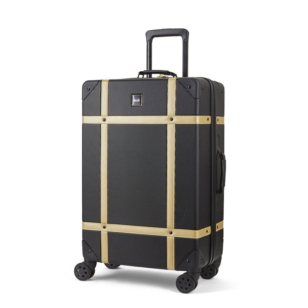 Vintage Hard Shell Luggage Trunk Suitcase Set