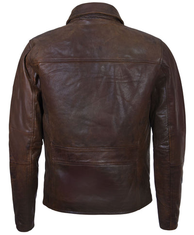 Men's Harrington Cow Hide Leather Jacket-Lima