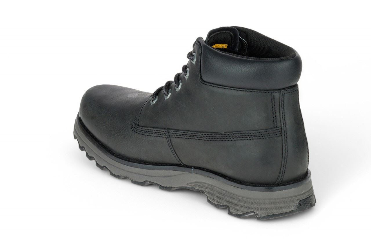 Caterpillar Men's Founder Black Leather Everyday Ankle Boots