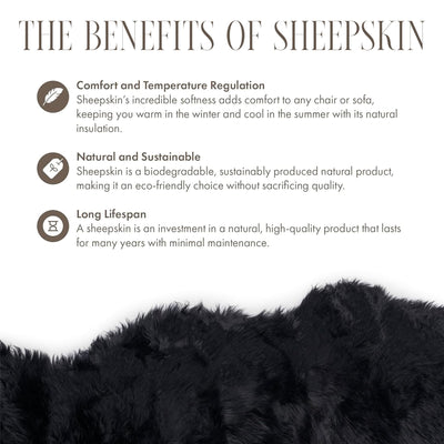 Luxury Genuine Sheepskin  40x40cm Real Wool Single Sided Cushion